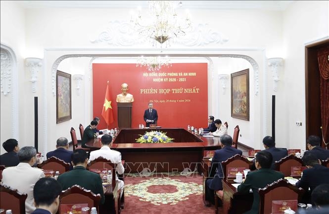 Tổng B&iacute; thư, Chủ tịch nước T&ocirc; L&acirc;m chủ tr&igrave; Phi&ecirc;n họp thứ nhất Hội đồng Quốc ph&ograve;ng v&agrave; An ninh nhiệm kỳ 2026-2031