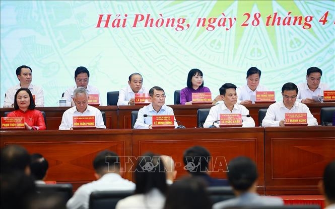 Thủ tướng Lê Minh Hưng: Chính phủ luôn quan tâm, tạo điều kiện để Hải Phòng phát triển