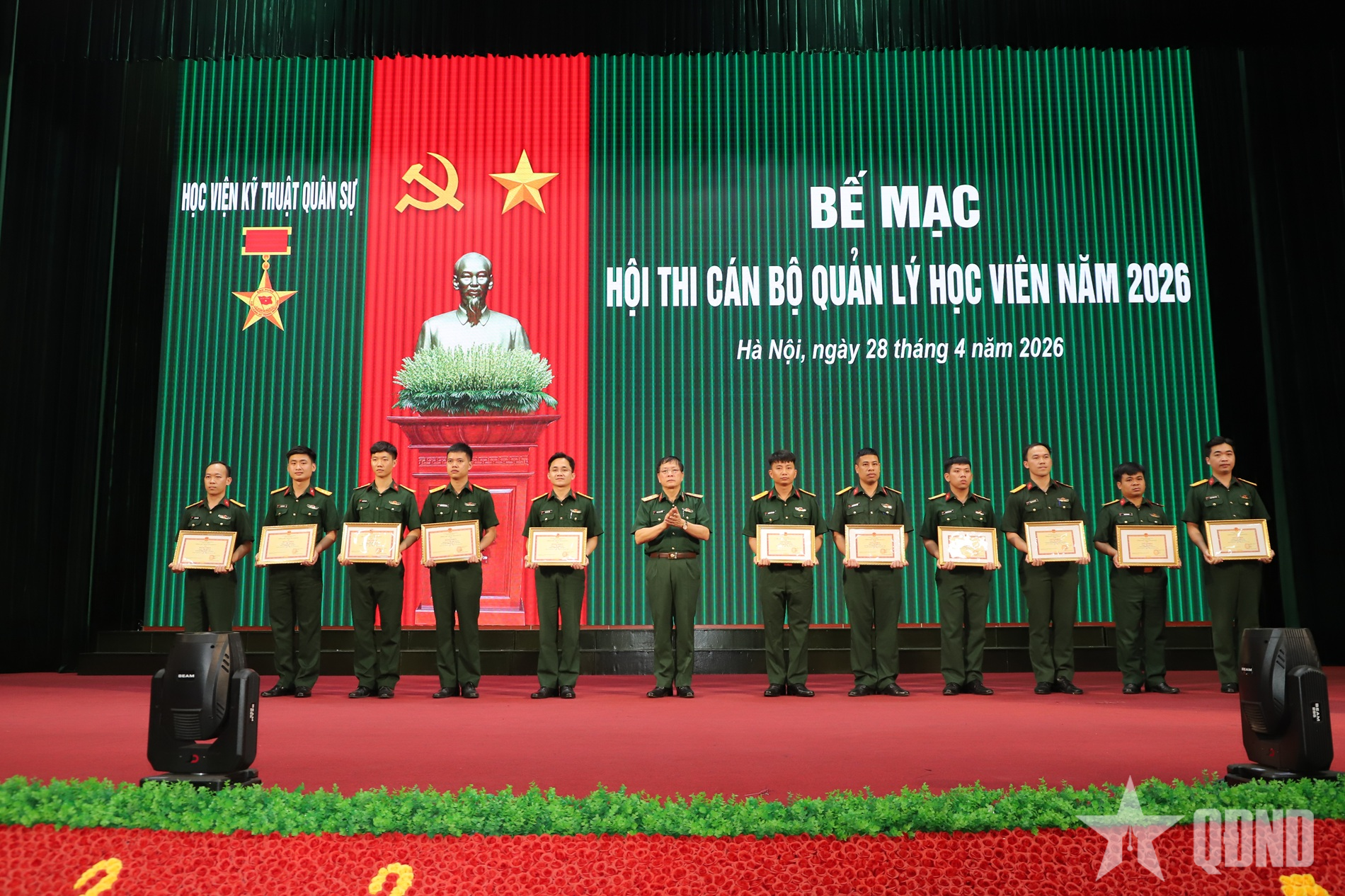 Học viện Kỹ thuật Quân sự tổ chức bế mạc Hội thi cán bộ quản lý học viên năm 2026