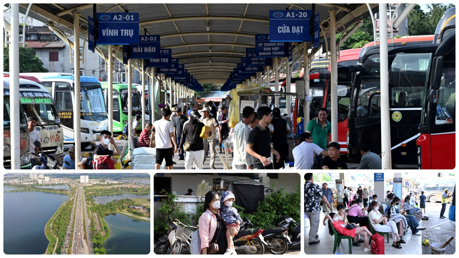 Người dân rời Thủ đô bắt đầu kỳ nghỉ lễ 30-4 và 1-5, các cửa ngõ đông kín phương tiện

