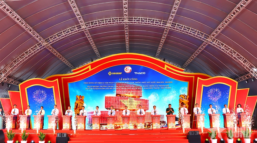 TP Hồ Ch&iacute; Minh khởi c&ocirc;ng c&aacute;c dự &aacute;n quan trọng ch&agrave;o mừng ng&agrave;y 30-4