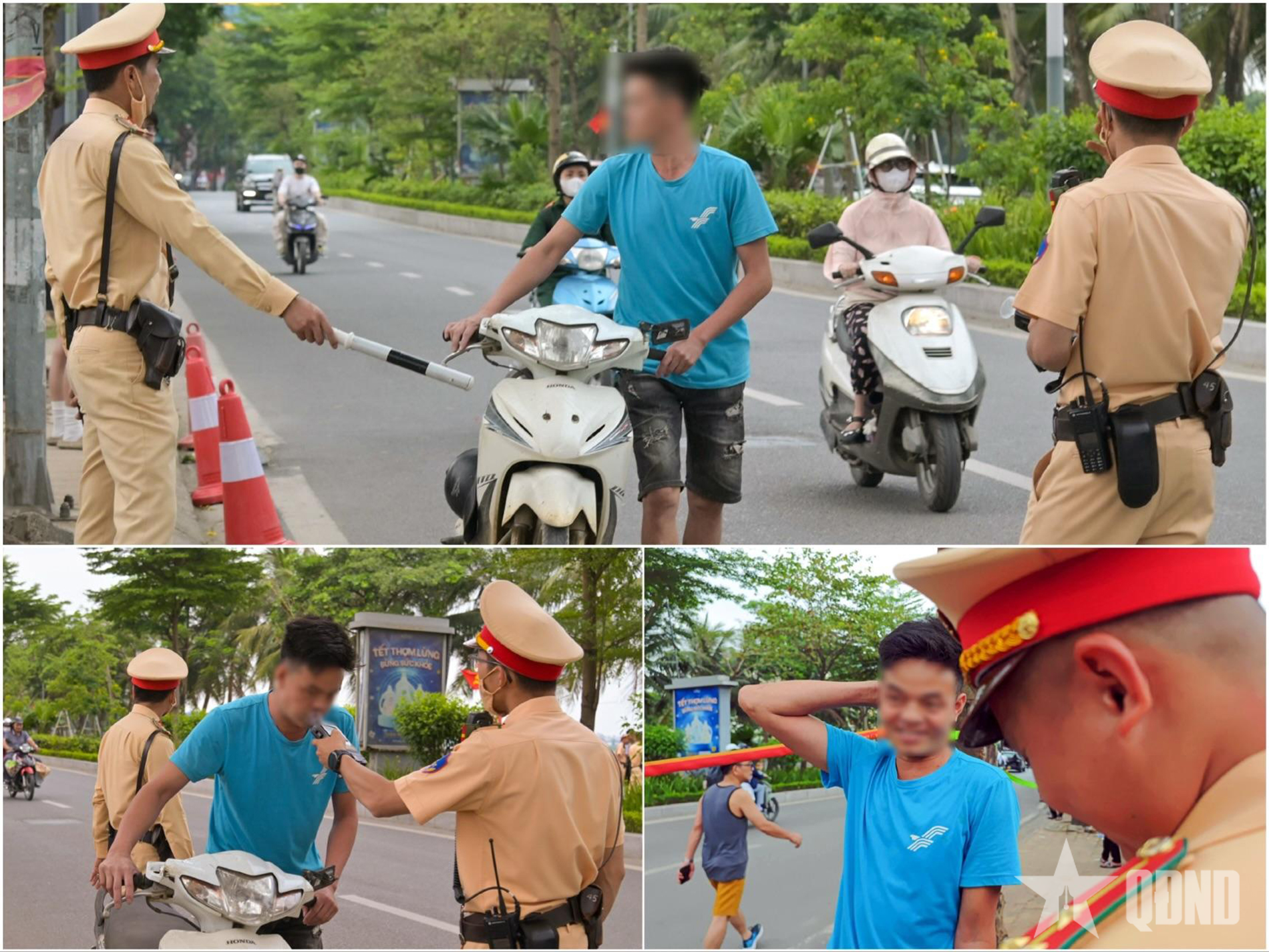 Xuyên lễ bám chốt, xử lý nhiều thanh thiếu niên vi phạm giao thông