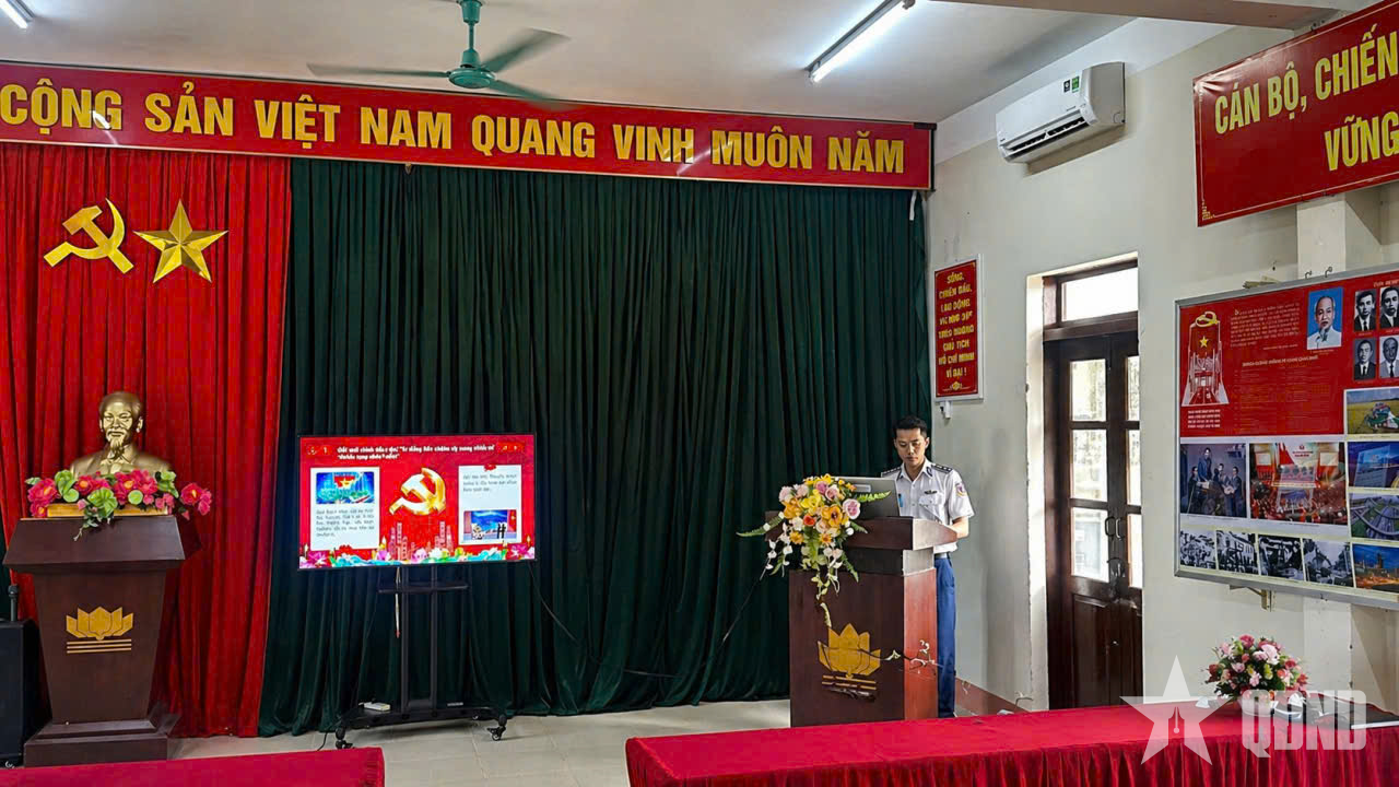 Hải đoàn 21 sẵn sàng cho Hội thi Báo cáo viên giỏi Bộ tư lệnh Vùng Cảnh sát biển 2
