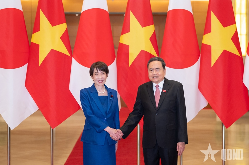 Chủ tịch Quốc hội Trần Thanh Mẫn hội kiến Thủ tướng Nhật Bản Takaichi Sanae