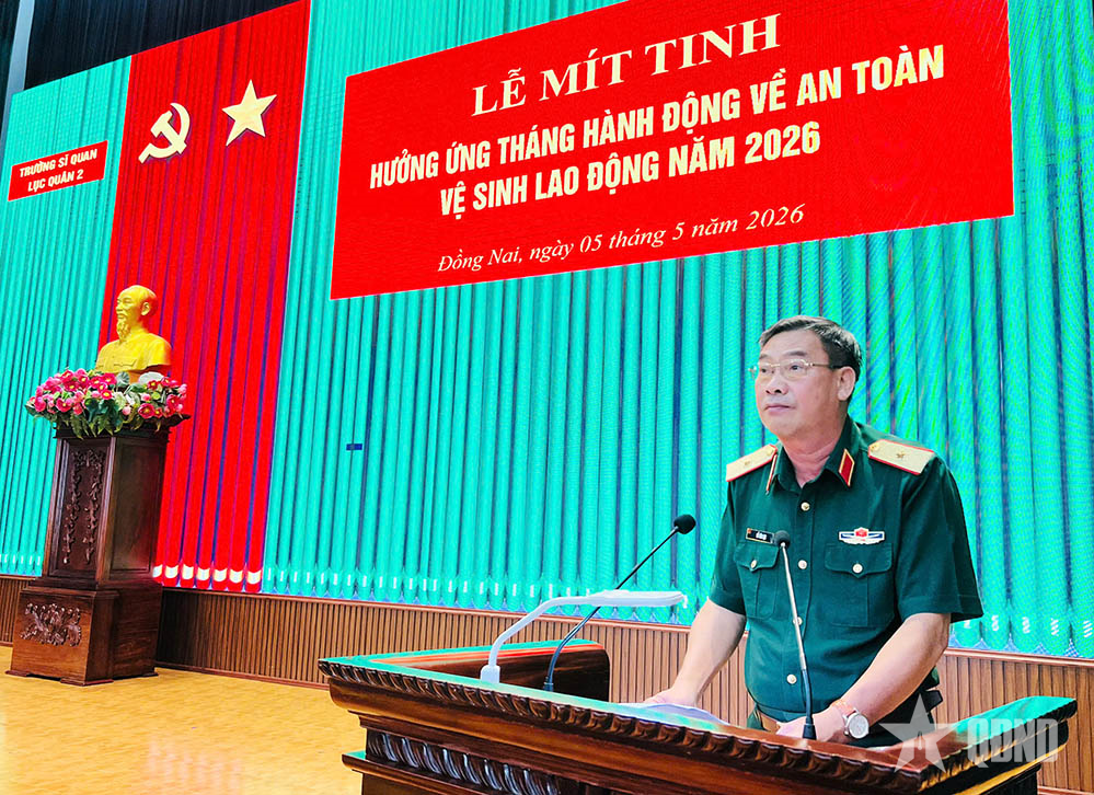 Trường Sĩ quan Lục quân 2 đẩy mạnh chuyển đổi số trong quản lý an toàn, vệ sinh lao động