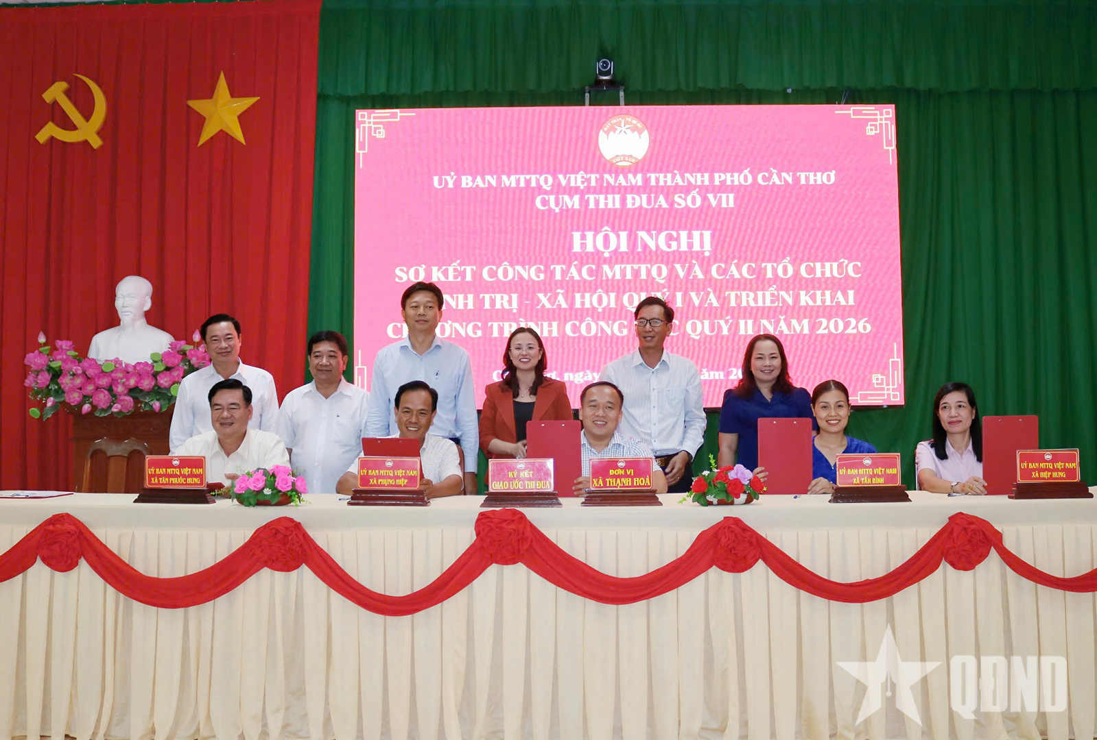 Cần Thơ: Cụm thi đua số VII sơ kết công tác mặt trận quý I-2026