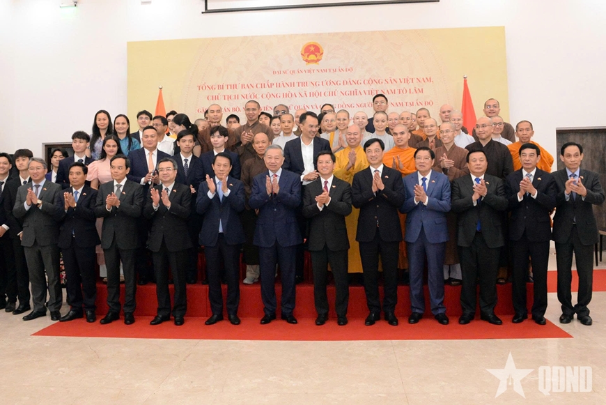 Tổng Bí thư, Chủ tịch nước Tô Lâm: Mỗi người Việt Nam tại Ấn Độ chính là một "đại sứ nhân dân"