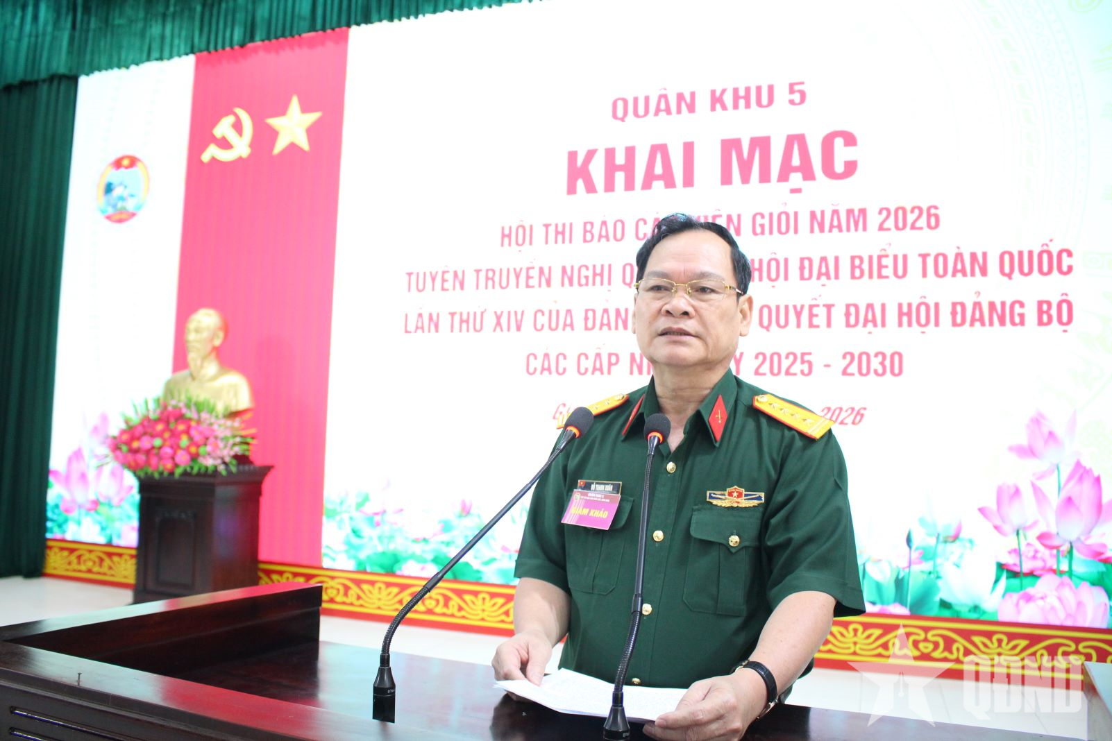 Quân khu 5: Khai mạc Hội thi Báo cáo viên giỏi năm 2026

