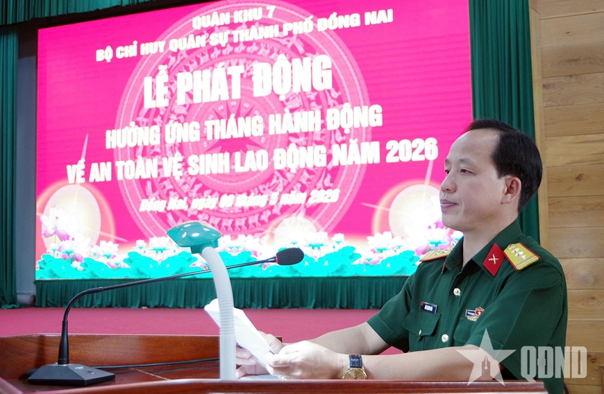 Bộ CHQS TP Đồng Nai: Gắn công tác phòng, chống bệnh nghề nghiệp với các phong trào thi đua


