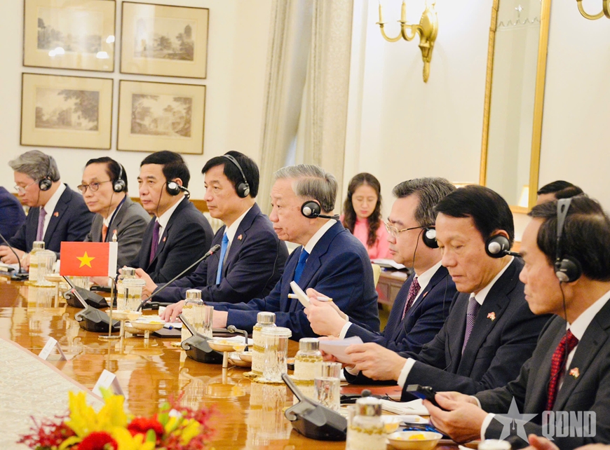 Tổng Bí thư, Chủ tịch nước Tô Lâm hội đàm với Thủ tướng Ấn Độ Narendra Modi