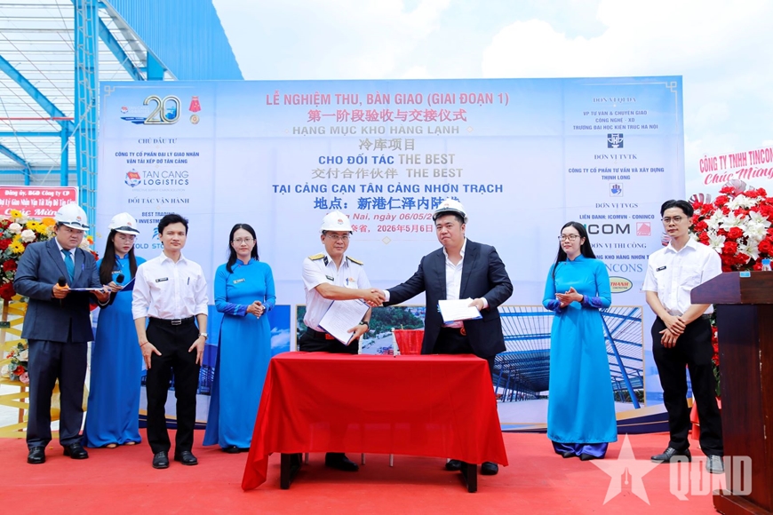 Công ty cổ phần Đại lý Giao nhận vận tải Xếp dỡ Tân Cảng bàn giao dự án kho hàng tại ICD Tân Cảng Nhơn Trạch giai đoạn 1