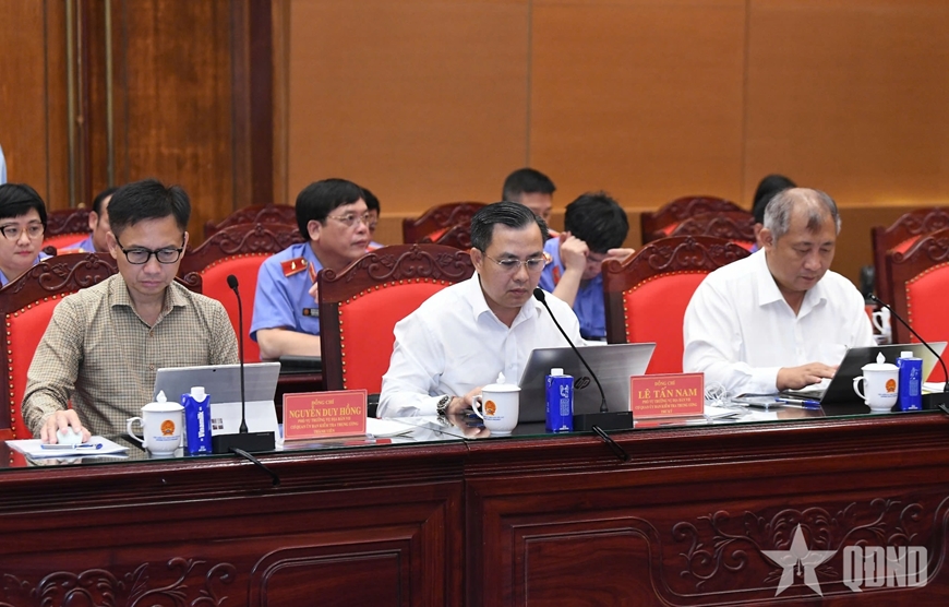 Chủ tịch Quốc hội Trần Thanh Mẫn chủ tr&igrave; hội nghị với Ban Thường vụ Đảng ủy Viện Kiểm s&aacute;t nh&acirc;n d&acirc;n tối cao