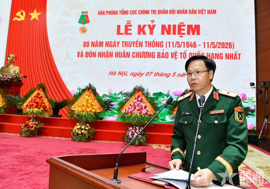 Văn ph&ograve;ng Tổng cục Ch&iacute;nh trị kỷ niệm 80 năm Ng&agrave;y truyền thống v&agrave; đ&oacute;n nhận Hu&acirc;n chương Bảo vệ Tổ quốc hạng Nhất