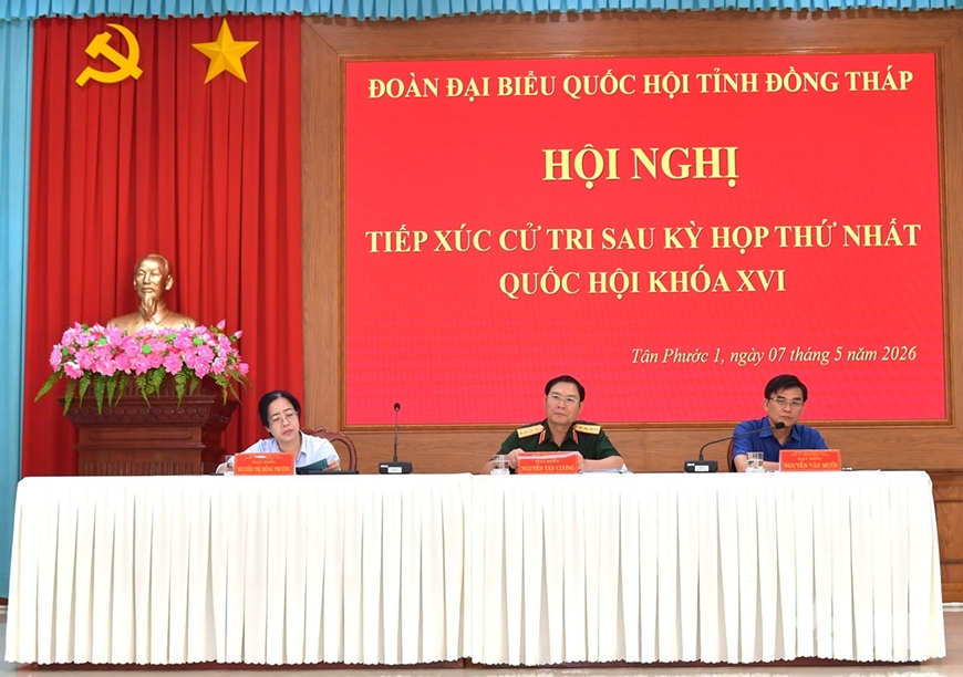 Đại tướng Nguyễn T&acirc;n Cương: Tỉnh Đồng Th&aacute;p triển khai đồng bộ, quyết liệt c&aacute;c nhiệm vụ, giải ph&aacute;p trọng t&acirc;m