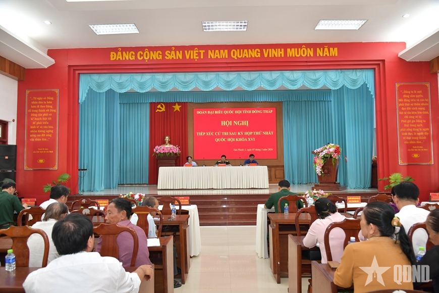 Đại tướng Nguyễn T&acirc;n Cương: Tỉnh Đồng Th&aacute;p triển khai đồng bộ, quyết liệt c&aacute;c nhiệm vụ, giải ph&aacute;p trọng t&acirc;m