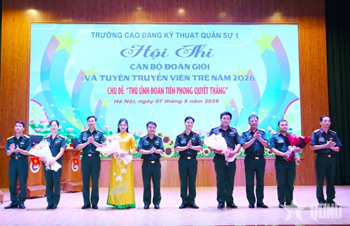 Tuổi trẻ Trường Cao đẳng kỹ thuật quân sự 1 rèn kỹ năng tuyên truyền qua hội thi