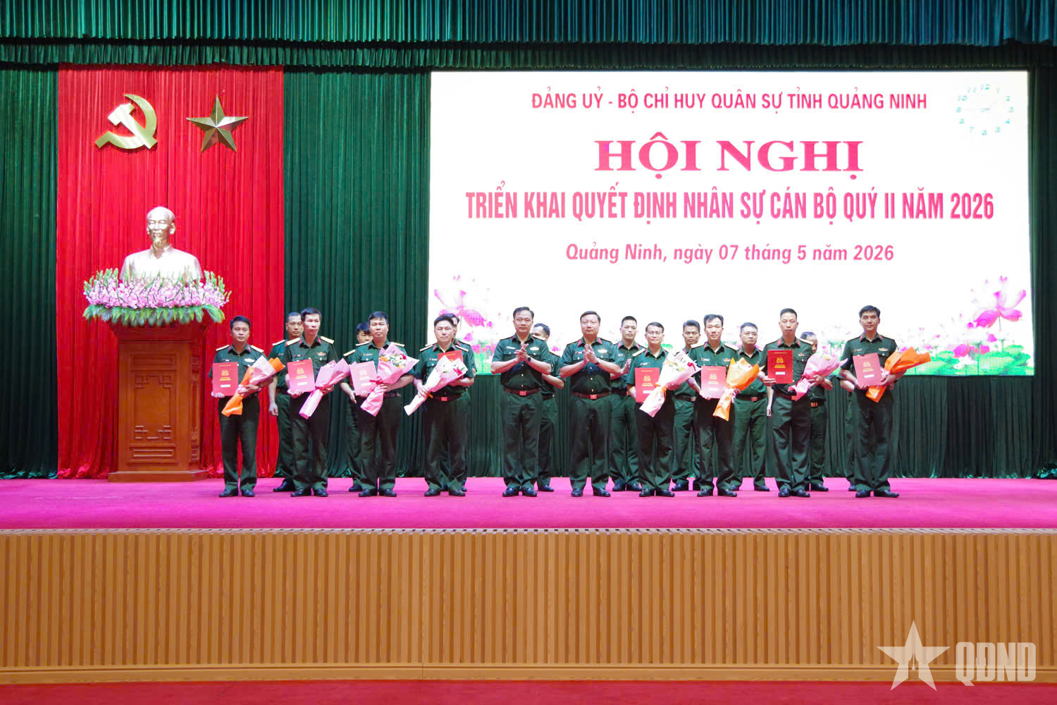 Đảng ủy, Bộ CHQS tỉnh Quảng Ninh triển khai quyết định cán bộ quý II năm 2026

