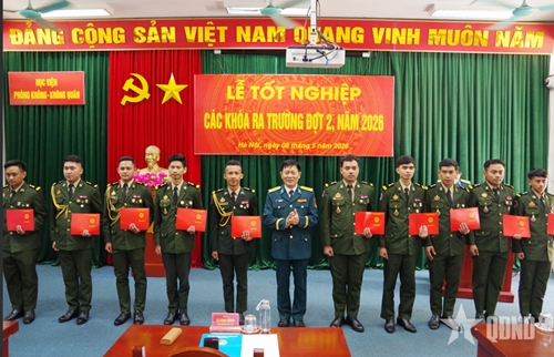 Học viện Phòng không - Không quân tổ chức Lễ tốt nghiệp cho học viên quốc tế
