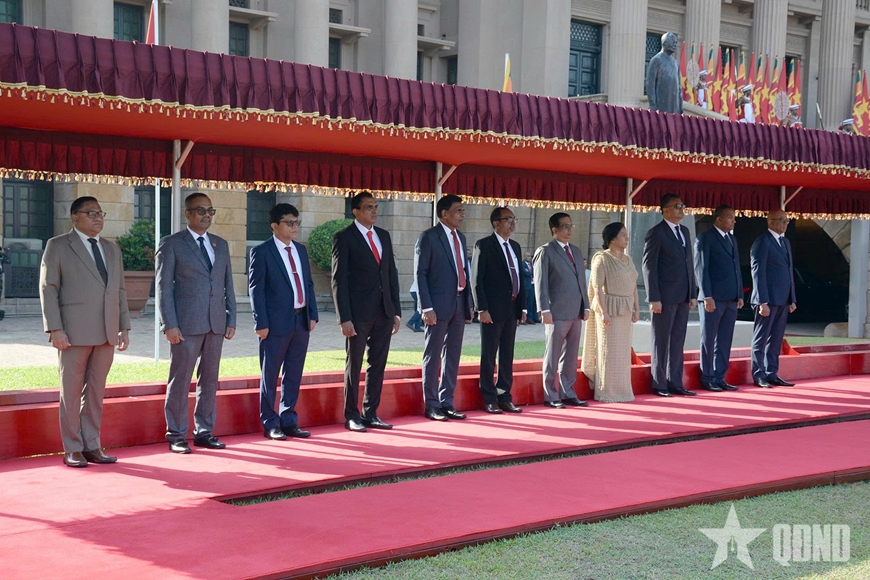 Lễ đ&oacute;n Tổng B&iacute; thư, Chủ tịch nước T&ocirc; L&acirc;m thăm cấp Nh&agrave; nước tới Sri Lanka