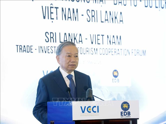 Tổng Bí thư, Chủ tịch nước Tô Lâm dự Diễn đàn Hợp tác Thương mại, Đầu tư và Du lịch Việt Nam – Sri Lanka