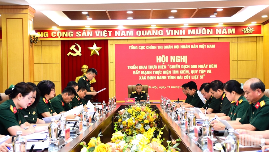 Tổng cục Chính trị triển khai quyết liệt thực hiện tìm kiếm, quy tập và xác định danh tính hài cốt liệt sĩ