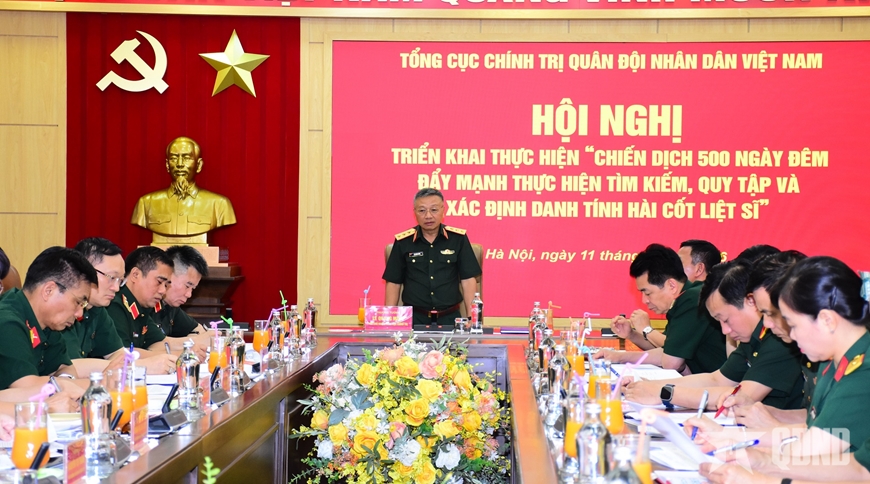 Tổng cục Chính trị triển khai quyết liệt thực hiện tìm kiếm, quy tập và xác định danh tính hài cốt liệt sĩ