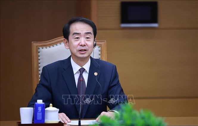 Thủ tướng L&ecirc; Minh Hưng tiếp Đại sứ Trung Quốc tại Việt Nam H&agrave; Vĩ