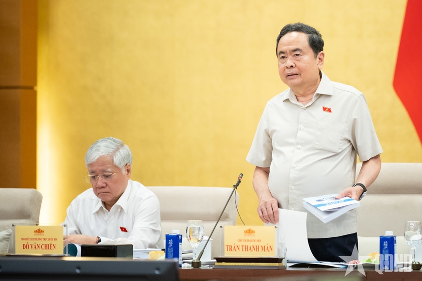 Chủ tịch Quốc hội Trần Thanh Mẫn: Chuyển đổi số kh&ocirc;ng phải l&agrave; một khẩu hiệu m&agrave; phải thực chất