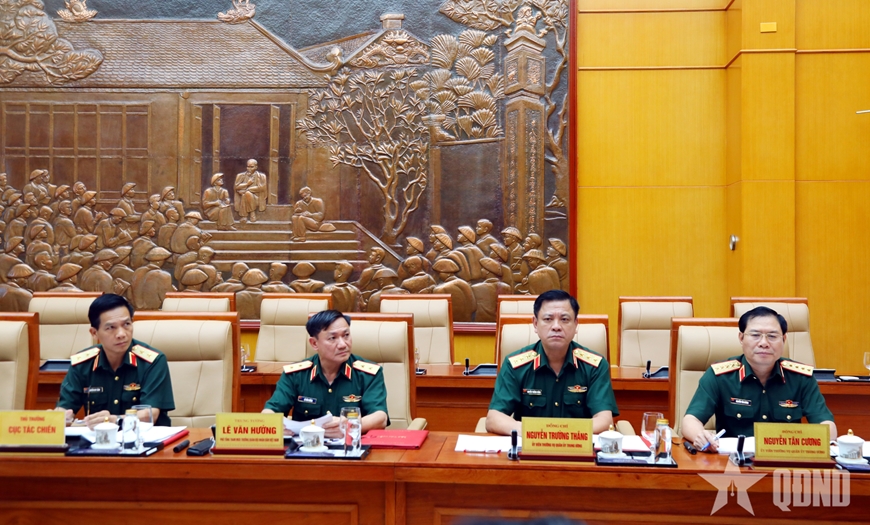 Đại tướng Phan Văn Giang chủ trì Hội nghị Thường vụ Quân ủy Trung ương