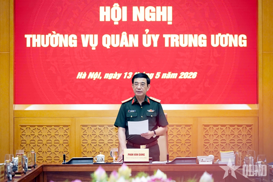 Đại tướng Phan Văn Giang chủ trì Hội nghị Thường vụ Quân ủy Trung ương