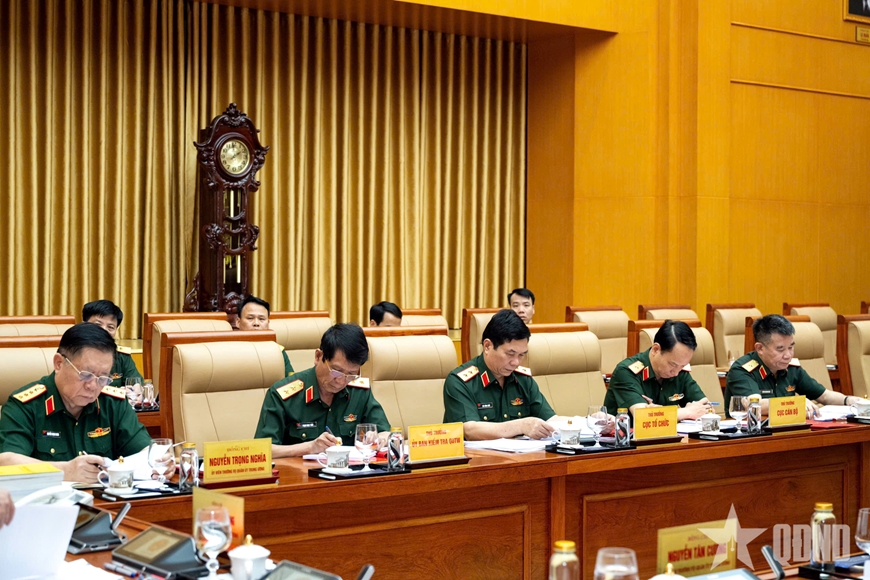 Đại tướng Phan Văn Giang chủ trì Hội nghị Thường vụ Quân ủy Trung ương