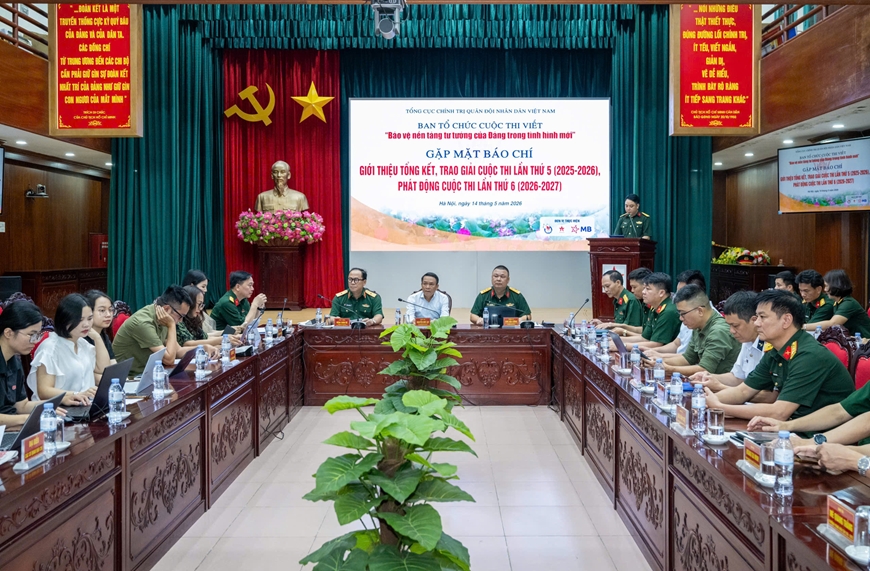 Gặp mặt báo chí thông tin về trao giải Cuộc thi viết “Bảo vệ nền tảng tư tưởng của Đảng trong tình hình mới” lần thứ 5