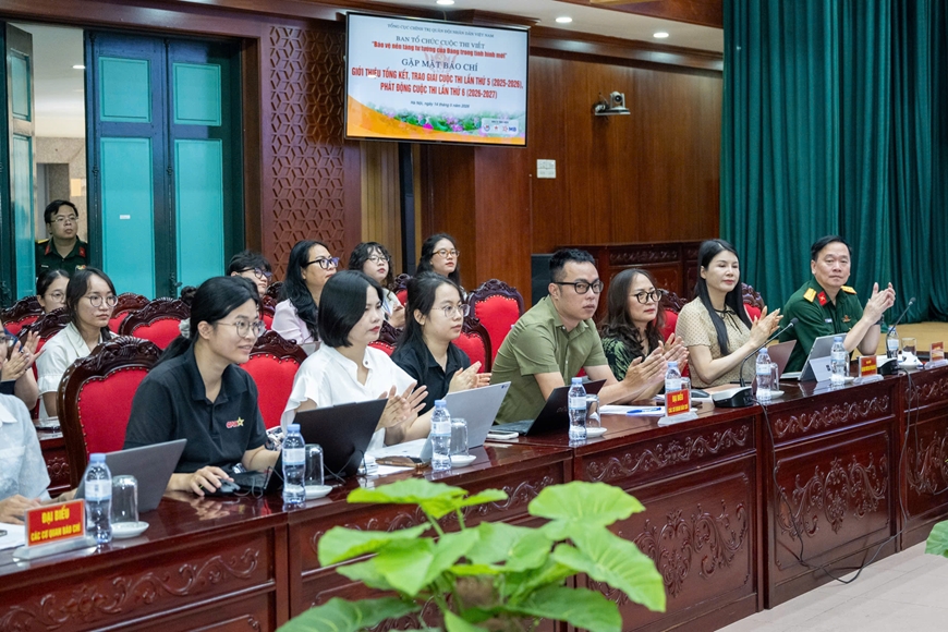 Gặp mặt báo chí thông tin về trao giải Cuộc thi viết “Bảo vệ nền tảng tư tưởng của Đảng trong tình hình mới” lần thứ 5