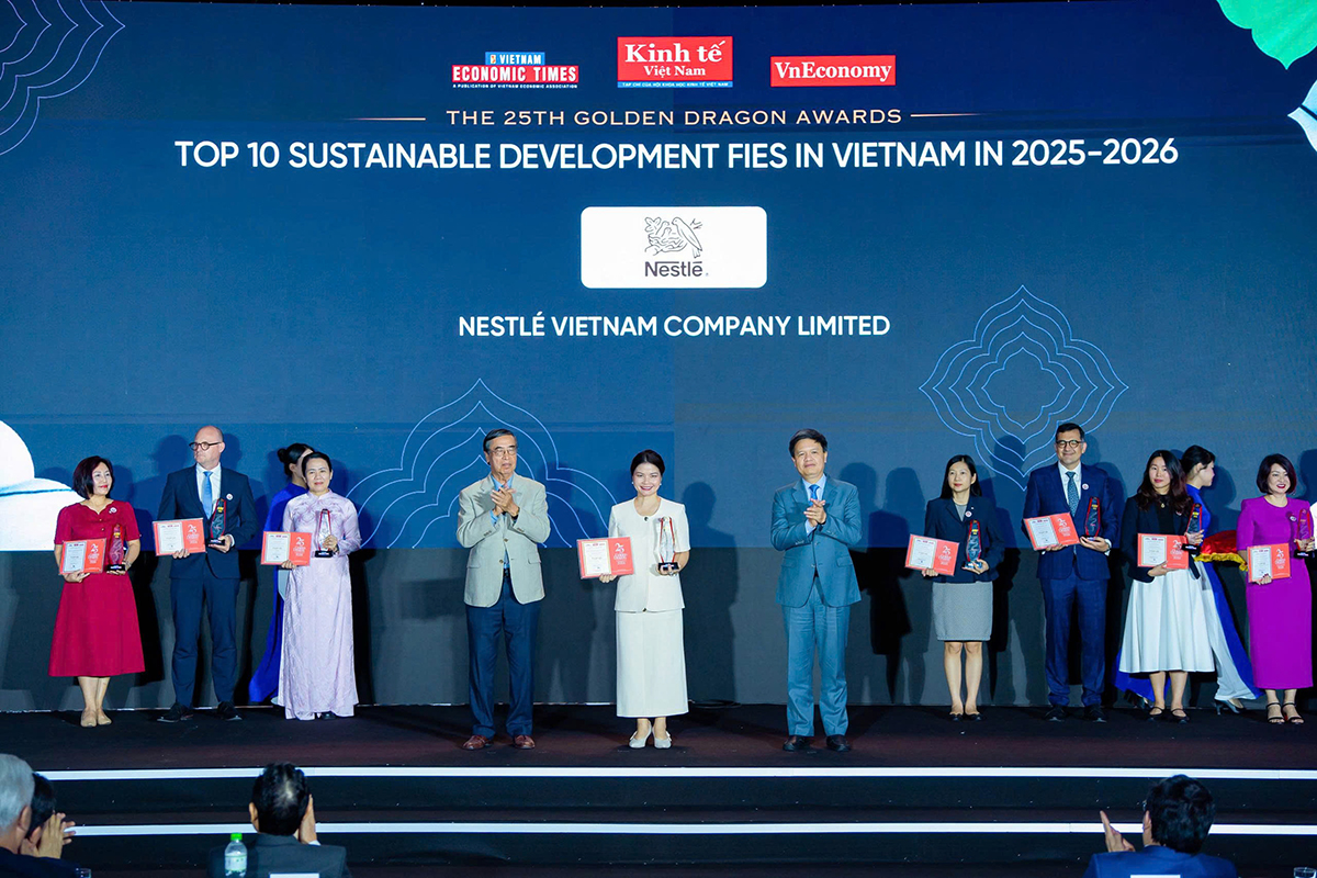 Nestlé Việt Nam được vinh danh tại Giải thưởng Rồng Vàng lần thứ 25

