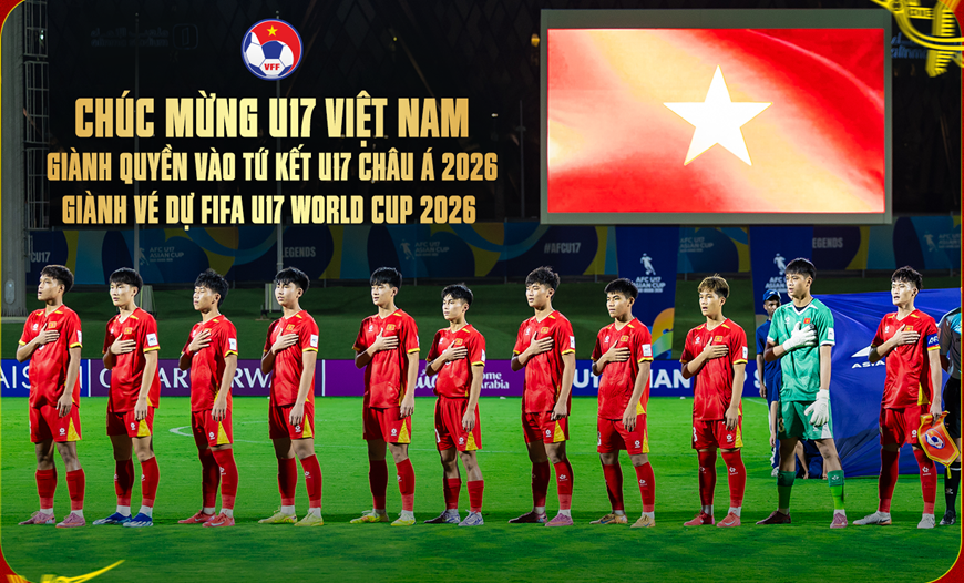 Lịch thi đấu U17 Việt Nam tại tứ kết giải U17 châu Á 2026