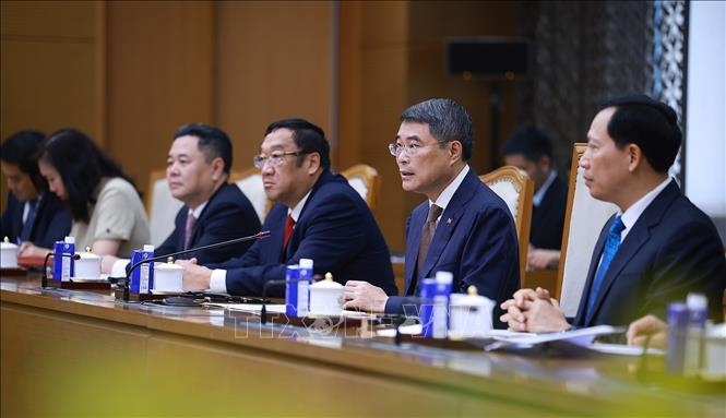 Thủ tướng L&ecirc; Minh Hưng tiếp Đại sứ Li&ecirc;n bang Nga tại Việt Nam