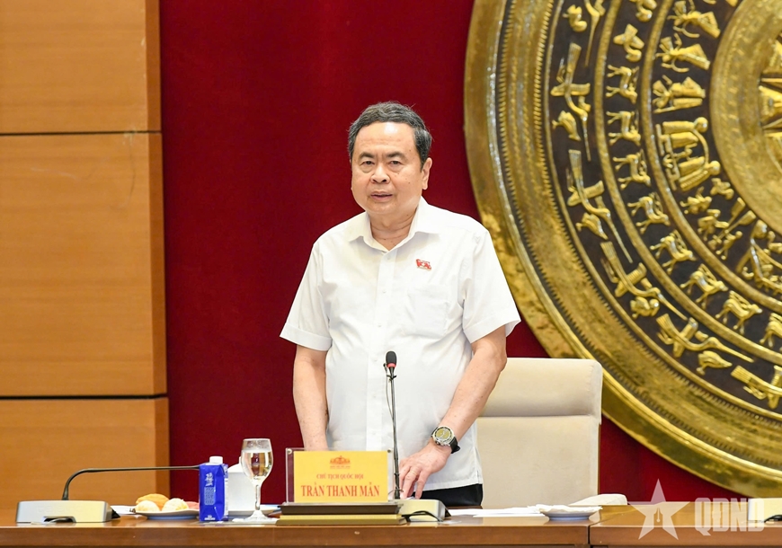 Chủ tịch Quốc hội Trần Thanh Mẫn làm việc với Thường trực Ủy ban Văn hóa và Xã hội