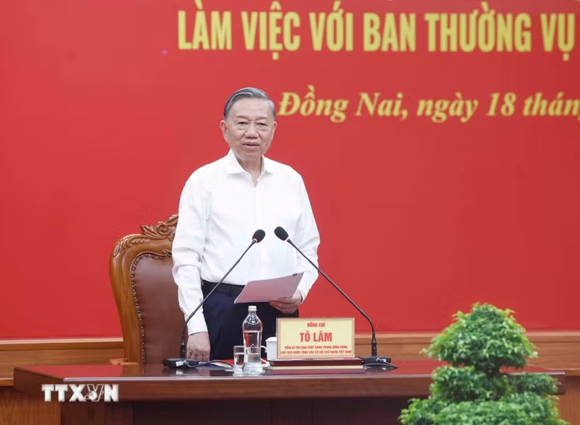 Tổng B&iacute; thư, Chủ tịch nước T&ocirc; L&acirc;m: Kiến tạo m&ocirc; h&igrave;nh tăng trưởng mới, đưa Đồng Nai vượt khỏi giới hạn trung t&acirc;m c&ocirc;ng nghiệp truyền thống