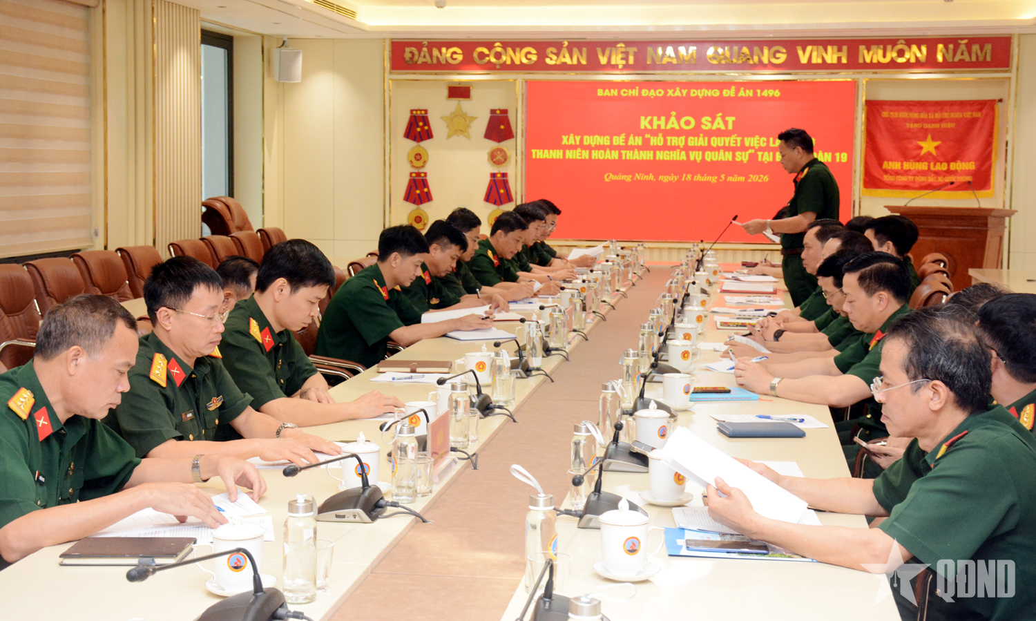 Khảo sát xây dựng Đề án “Hỗ trợ giải quyết việc làm cho thanh niên hoàn thành nghĩa vụ quân sự” tại Binh đoàn 19