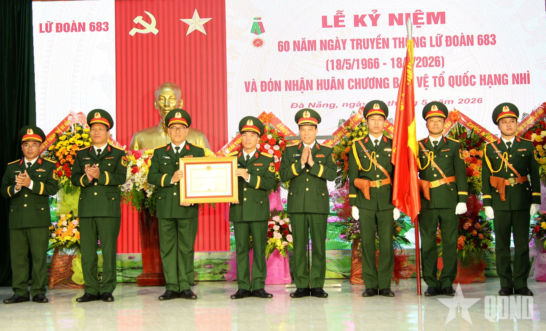 Lữ đoàn 683 đón nhận Huân chương Bảo vệ Tổ quốc hạng Nhì 