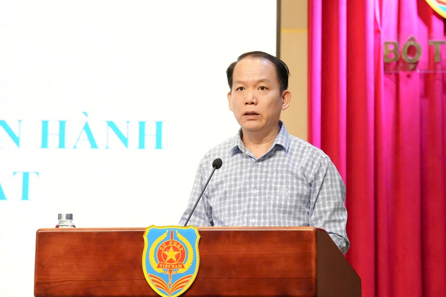 Bộ trưởng Bộ Tư ph&aacute;p Ho&agrave;ng Thanh T&ugrave;ng: C&ocirc;ng t&aacute;c x&acirc;y dựng ph&aacute;p luật c&oacute; nhiều đổi mới t&iacute;ch cực, hiệu quả
