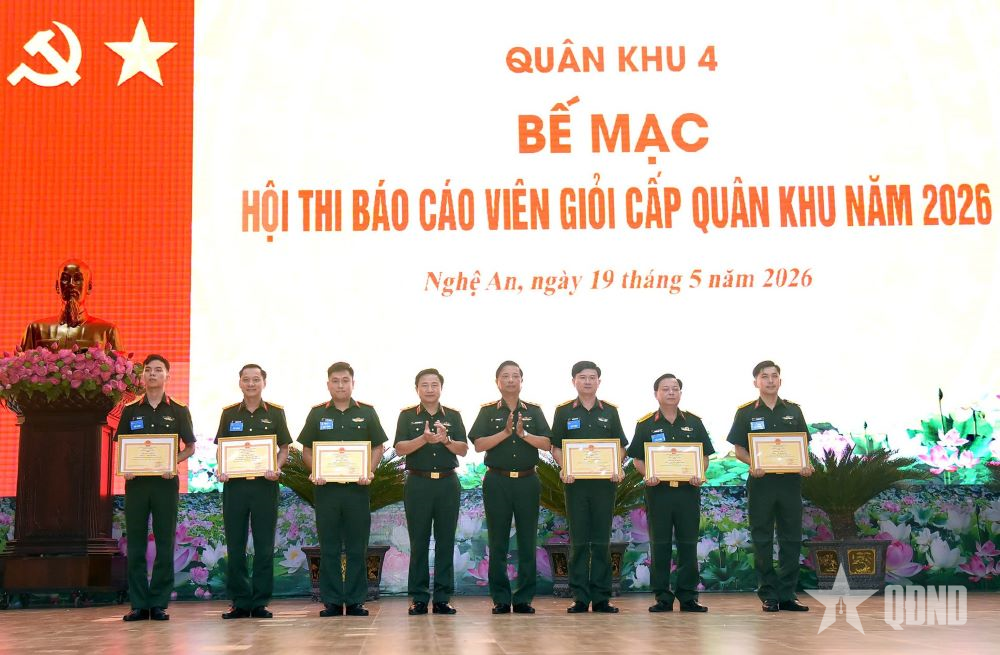 Quân khu 4: 43 đồng chí đạt danh hiệu báo cáo viên giỏi cấp Quân khu năm 2026