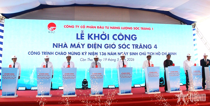 Cần Thơ khởi công các dự án điện gió trọng điểm