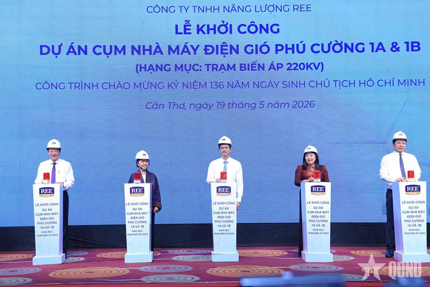 Cần Thơ khởi công các dự án điện gió trọng điểm