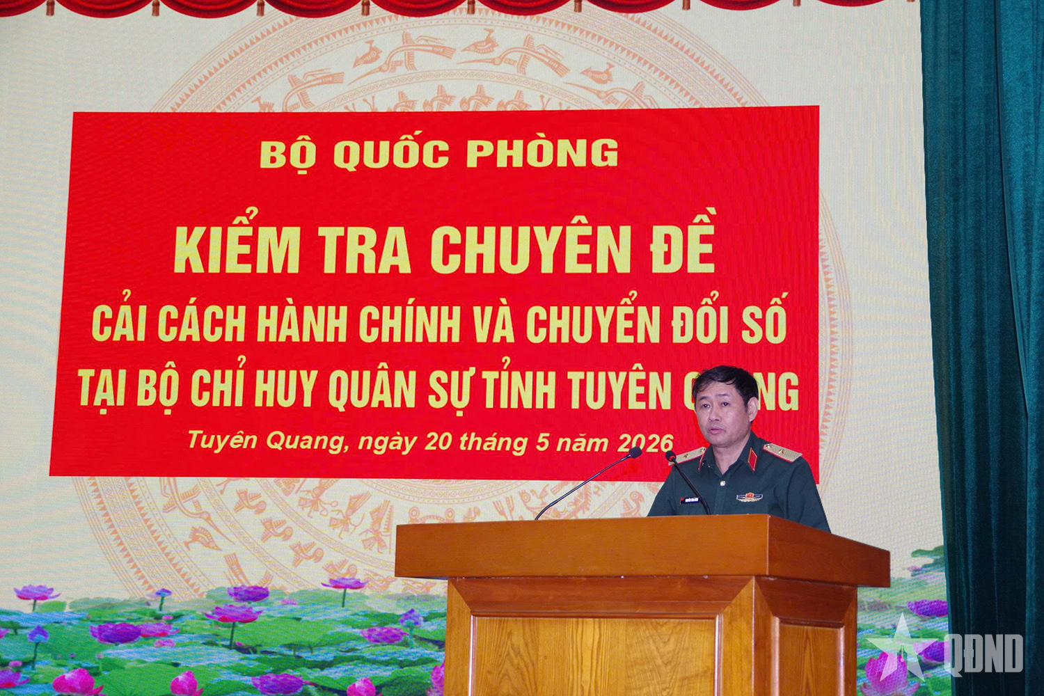 Bộ Quốc phòng: Kiểm tra Chuyên đề về cải cách hành chính, chuyển đổi số tại Bộ CHQS tỉnh Tuyên Quang
