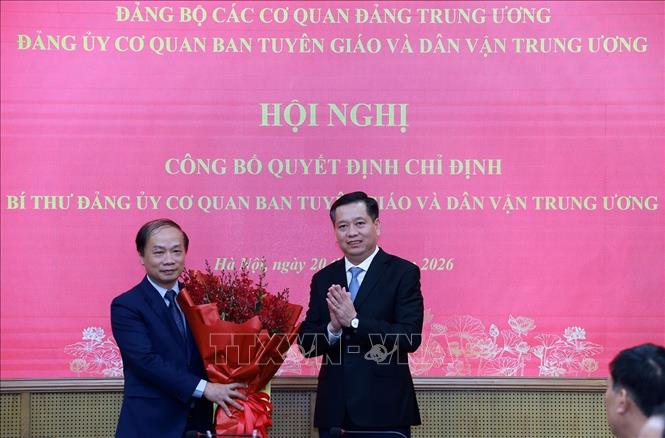 Đồng chí Phạm Tất Thắng được chỉ định làm Bí Thư Đảng ủy Cơ quan Ban Tuyên giáo và Dân vận Trung ương