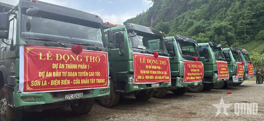 Động thổ Dự &aacute;n th&agrave;nh phần 1 tuyến cao tốc Sơn La - Điện Bi&ecirc;n - Cửa khẩu T&acirc;y Trang