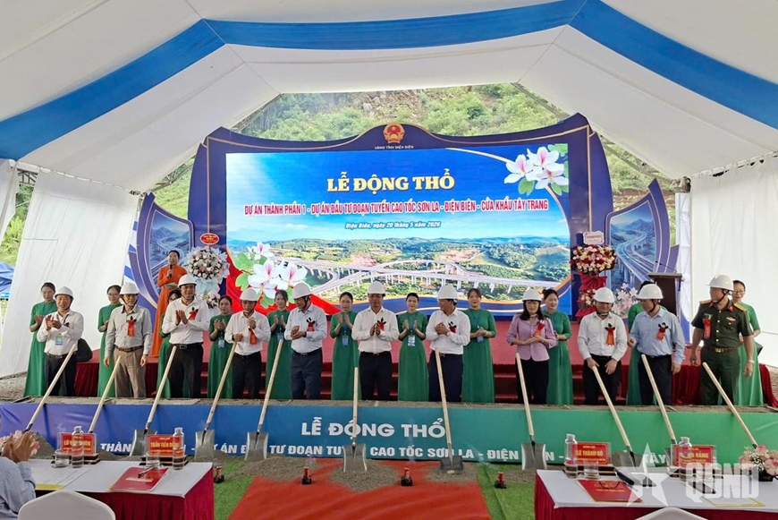 Động thổ Dự &aacute;n th&agrave;nh phần 1 tuyến cao tốc Sơn La - Điện Bi&ecirc;n - Cửa khẩu T&acirc;y Trang