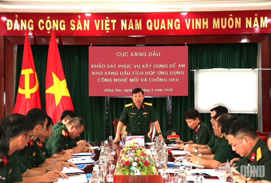 Nghiên cứu xây dựng kho xăng dầu tích hợp ứng dụng công nghệ mới và chống UAV