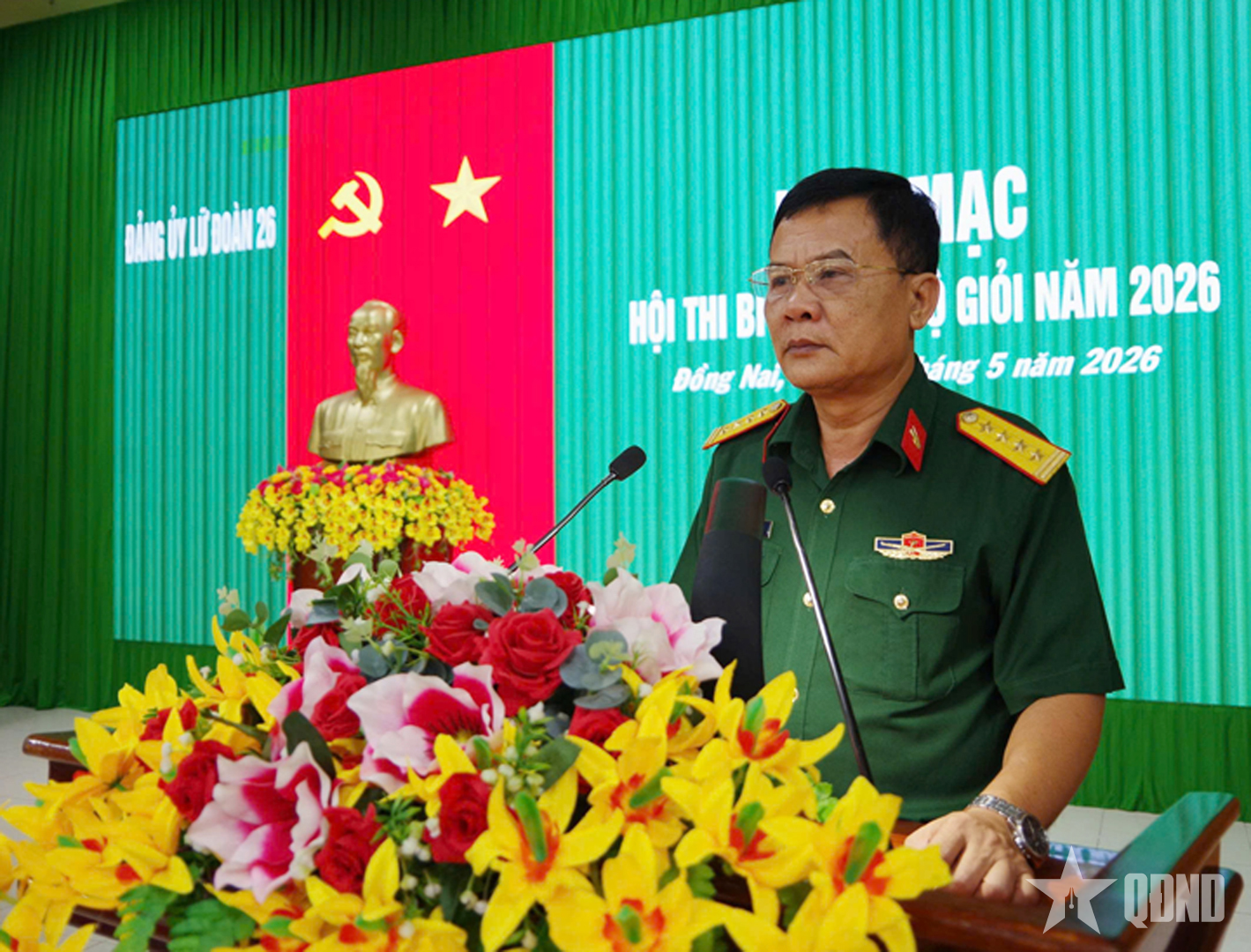 Bí thư chi bộ ở Lữ đoàn 26 (Quân khu 7) sôi nổi thi tài